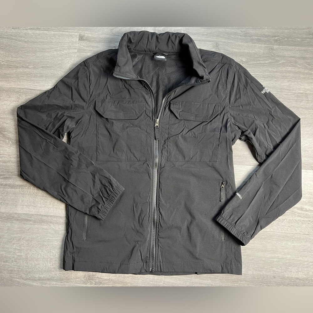 The North Face Black Windbreaker Windwall Jacket with Hood Men Size M